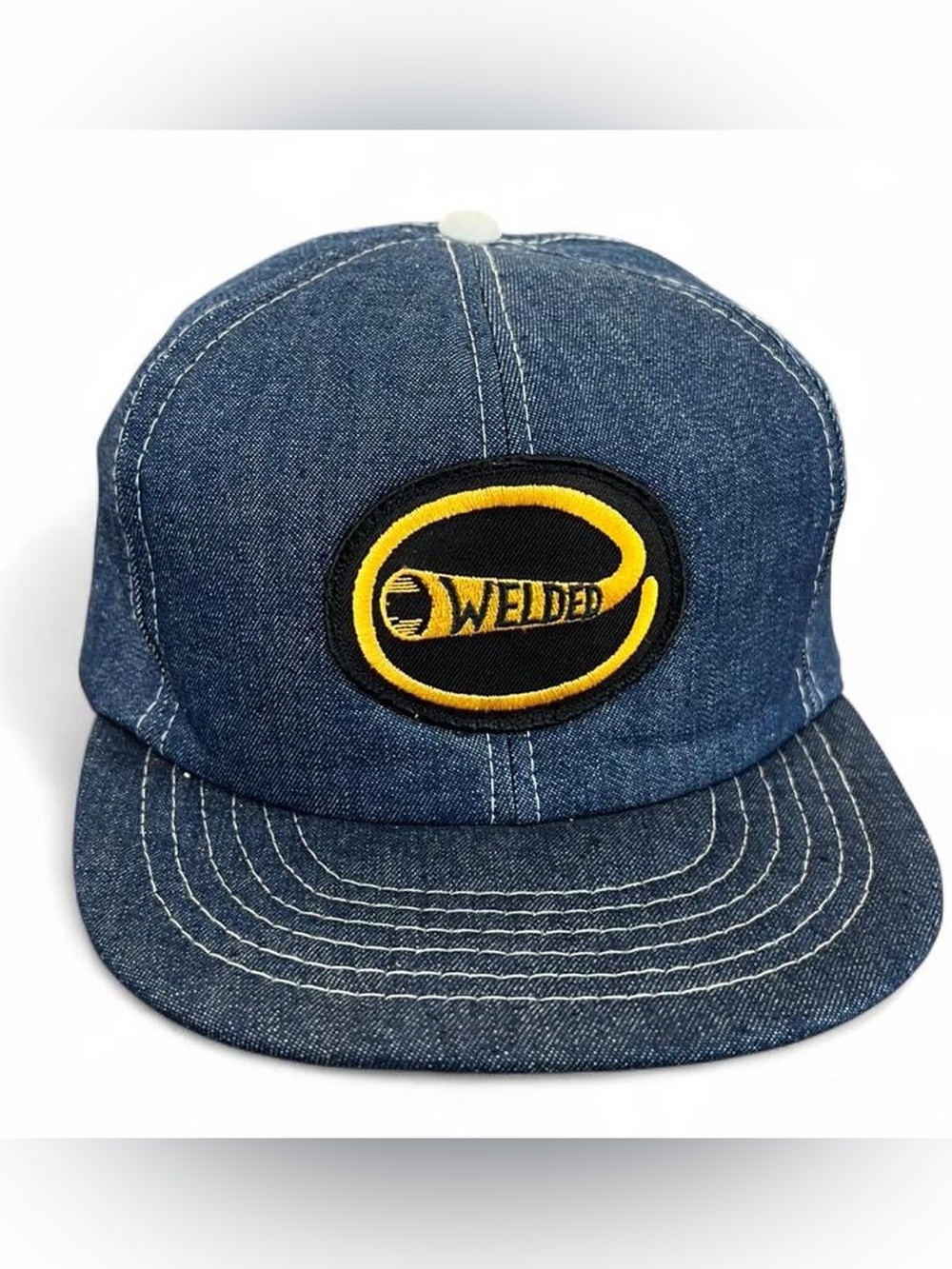 Vintage Denim Hat Welded Logo SnapBack